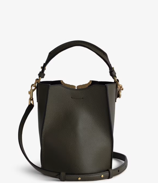 Bombonera Zadig Borderline Bucket verde militar